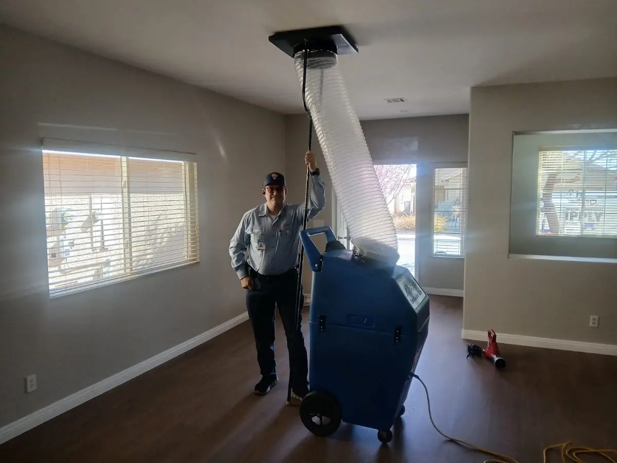 Professional Dryer Vent Cleaning work inside a Coldwater home